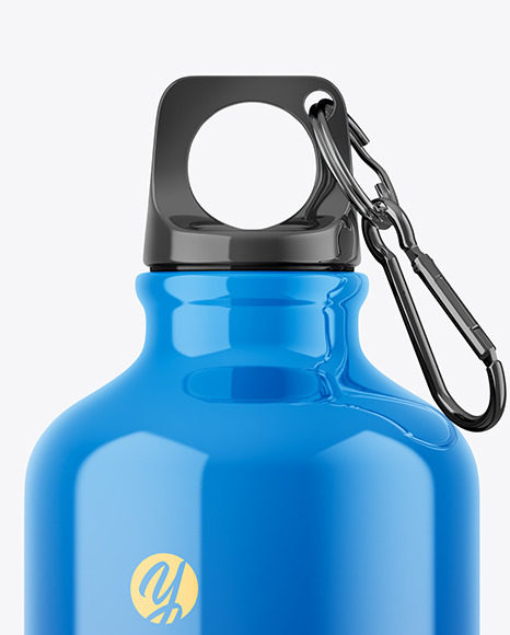 Glossy Sport Bottle Mockup