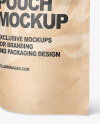 Kraft Paper Stand Up Pouch Mockup