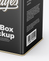 Glossy Tin Box Mockup