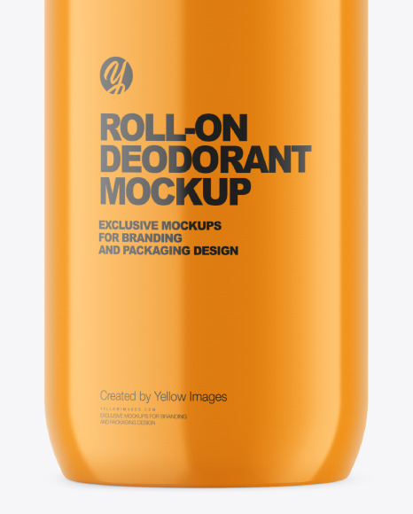 Glossy Roll-On Deodorant Mockup