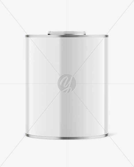 Tin Can with Glossy Finish Mockup