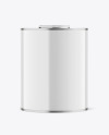 Tin Can with Glossy Finish Mockup