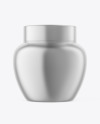 Metallic Cosmetic Jar Mockup