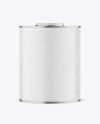 Tin Can with Kraft Finish Mockup