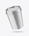 Metallic Ice Cream Cup Mockup