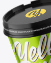 Metallic Ice Cream Cup Mockup