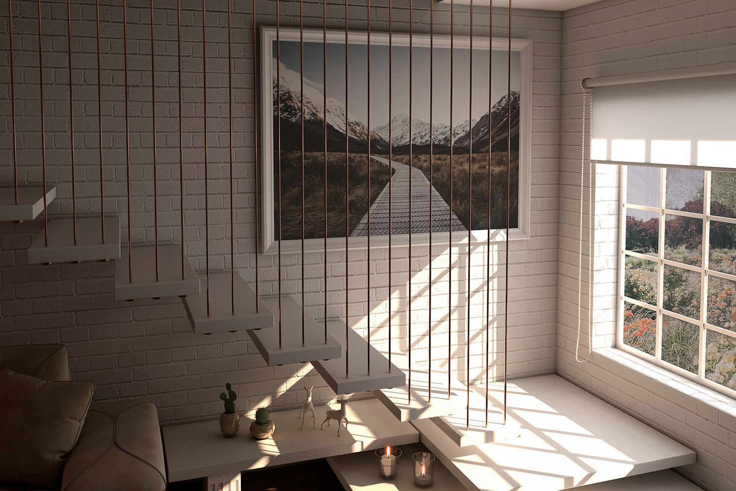 Indoor House Photorealistic MockUps Indoor House Photorealistic MockUps