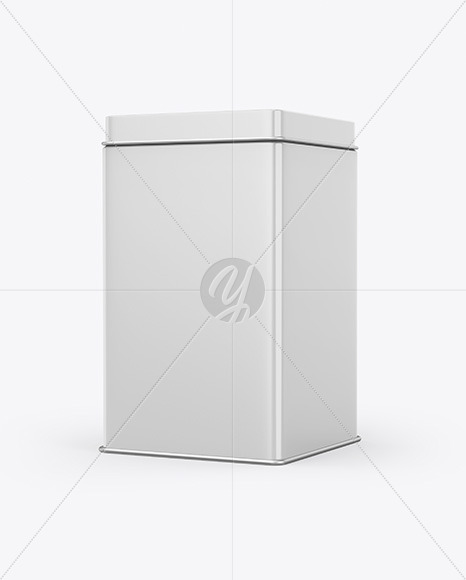 Glossy Tin Box Mockup