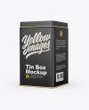 Glossy Tin Box Mockup