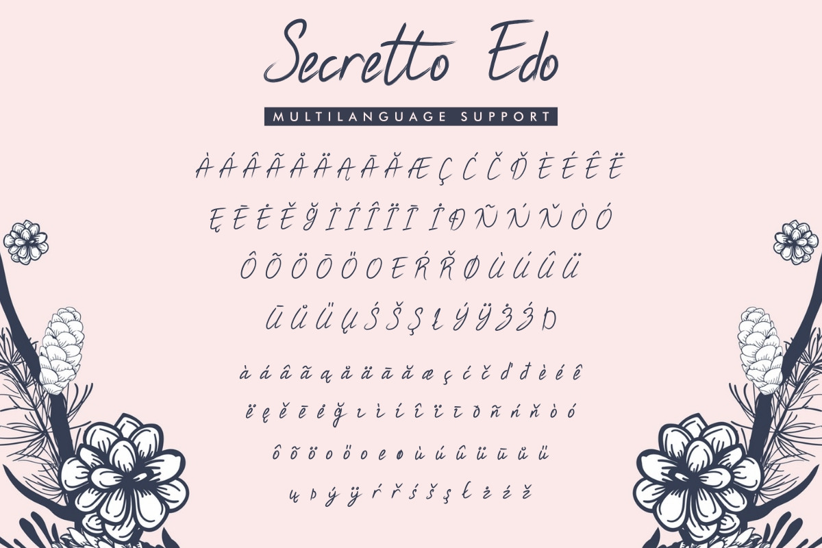 Secretto Edo Script Font Secretto Edo Script Font