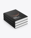 Hardcover Books w/ Fabric Cover Mockup