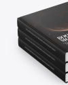 Hardcover Books w/ Fabric Cover Mockup