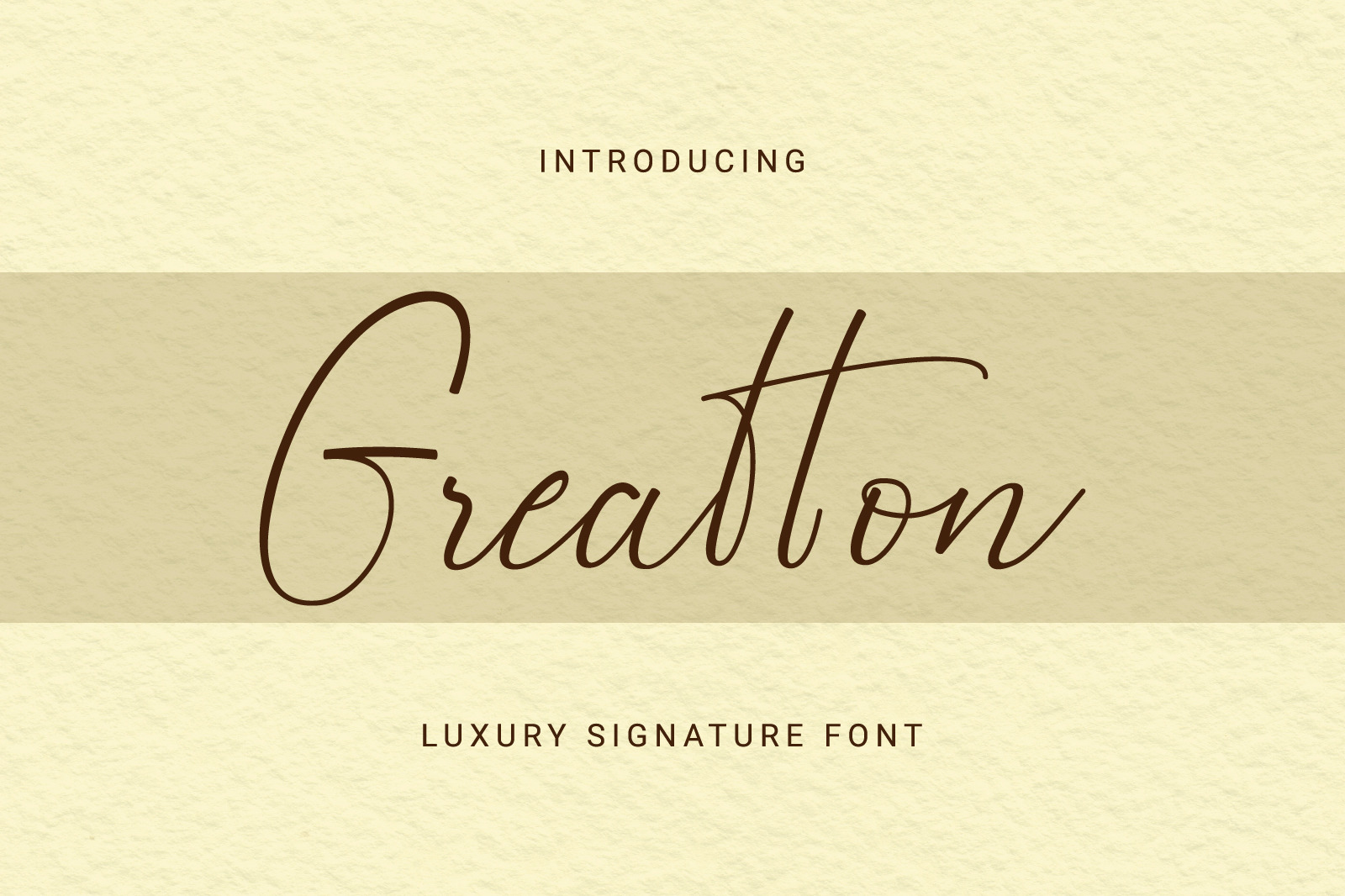 Greatton Luxury Signature Font