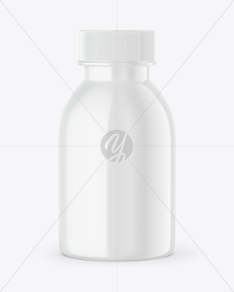 Glossy Plastic Jar Mockup