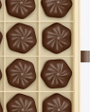 Box of Chocolate Sweets Mockup