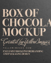 Kraft Paper Box of Chocolate Sweets Mockup