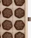 Kraft Paper Box of Chocolate Sweets Mockup