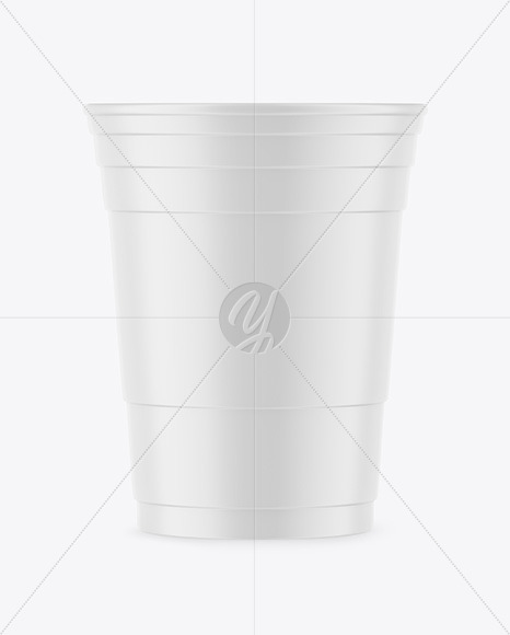 Matte Plastic Party Cup Mockup