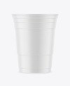 Matte Plastic Party Cup Mockup