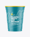 Matte Plastic Party Cup Mockup