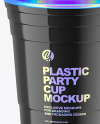 Glossy Plastic Party Cup Mockup