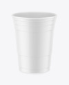 Matte Plastic Party Cup Mockup