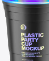 Matte Plastic Party Cup Mockup