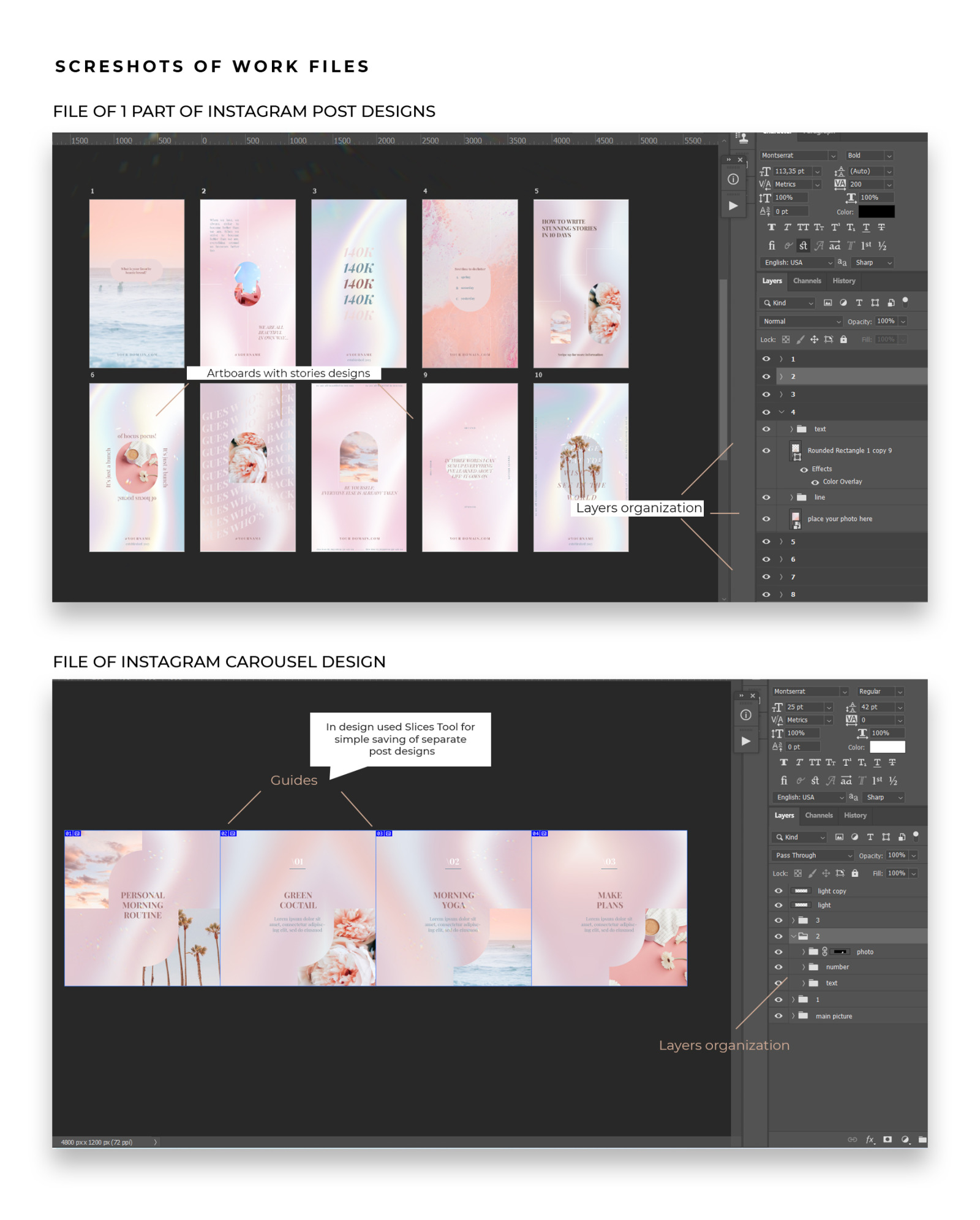 Gradient Instagram PSD Templates Gradient Instagram PSD Templates
