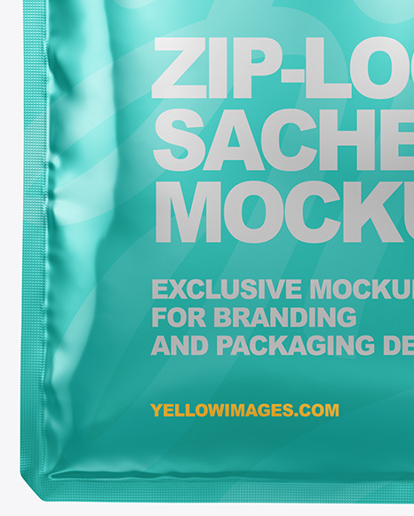 Metallic Sachet Mockup