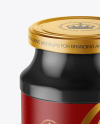 Glossy Plastic Sauce Jar Mockup