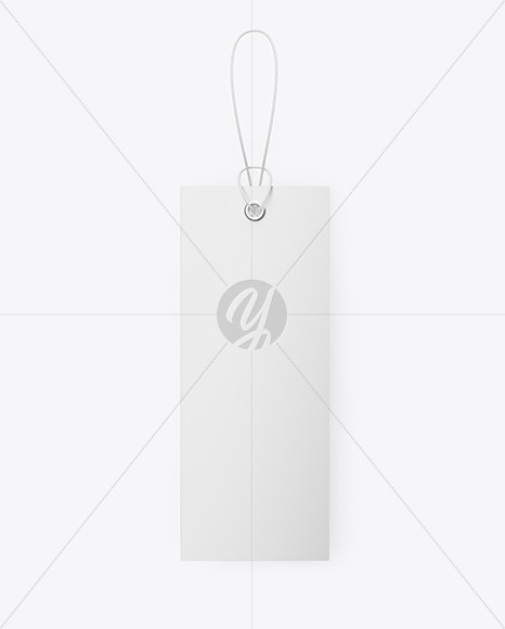 Matte Hang Tag Label Mockup