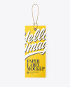 Matte Hang Tag Label Mockup