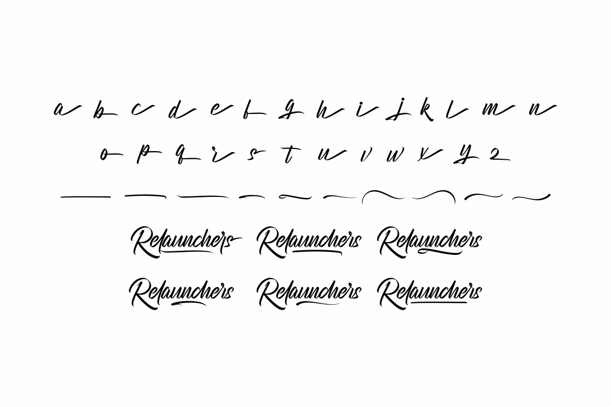 Relaunchers Calligraphy Font