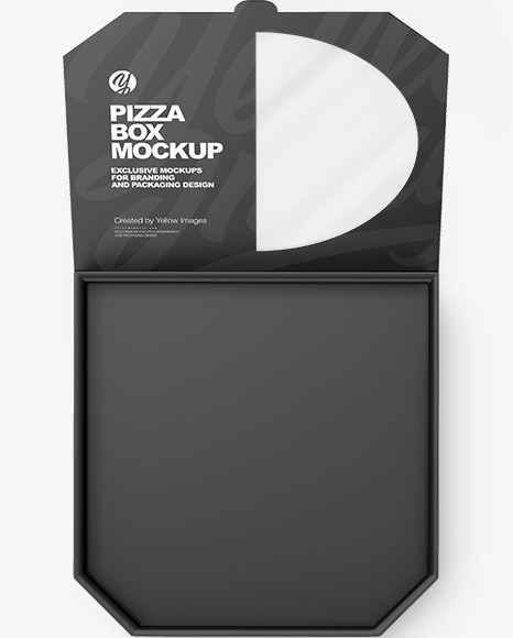 Opened Pizza Box Mockup