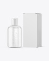 Clear Cosmetic Bottle with Box Mockup