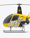 Helicopter Mockup - Side View