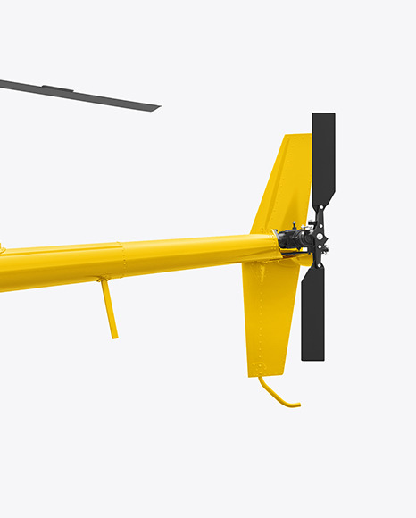 Helicopter Mockup - Side View