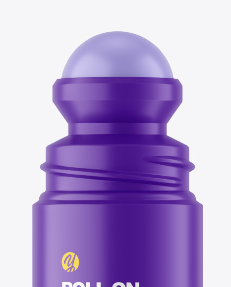 Opened Matte Roll-On Deodorant Mockup