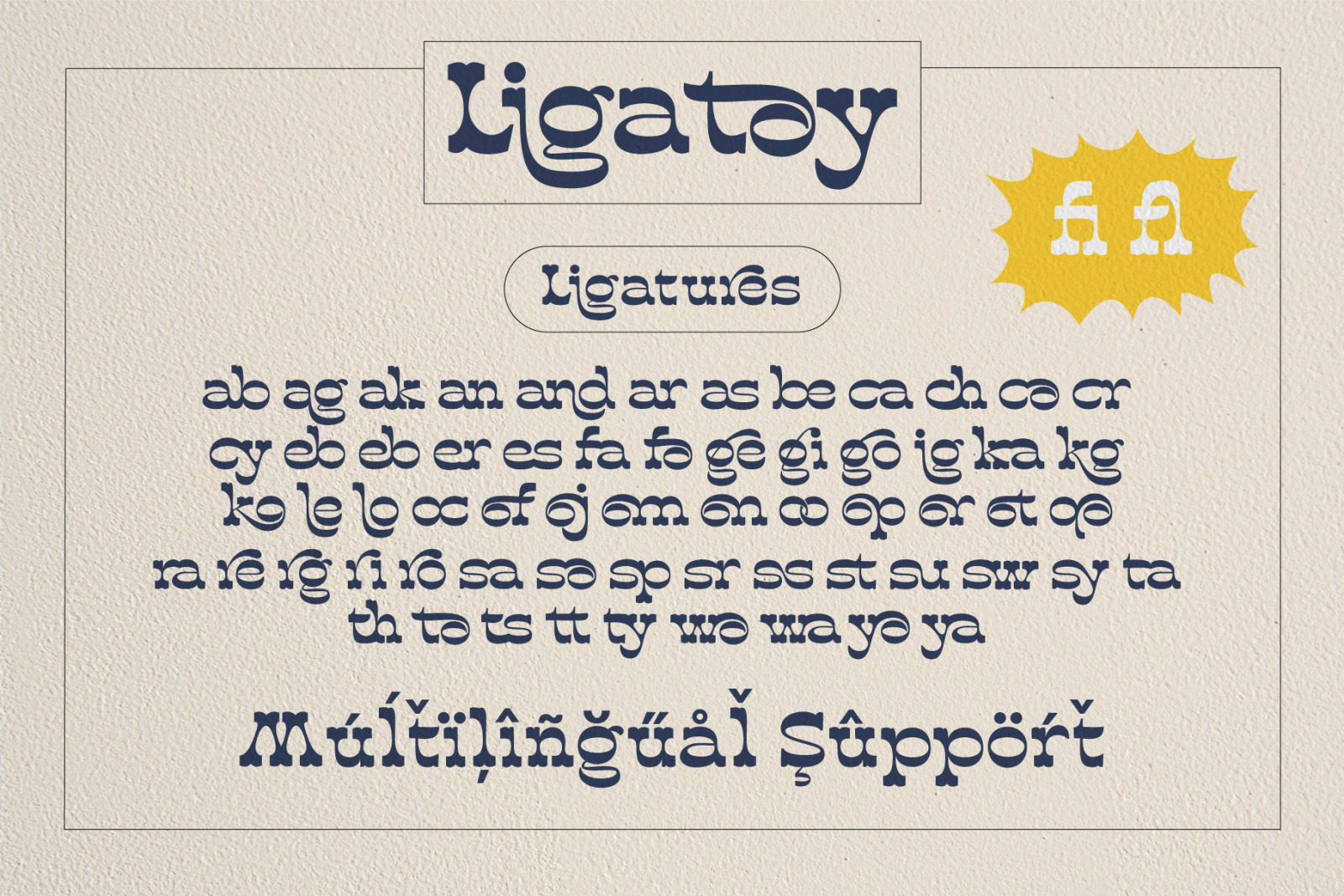 Ligatoy Font Ligatoy Font