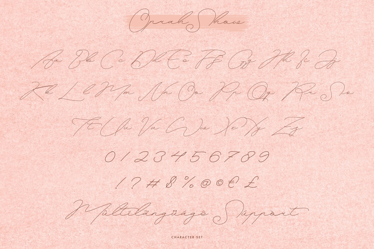 Oprah Show Signature Font Oprah Show Signature Font