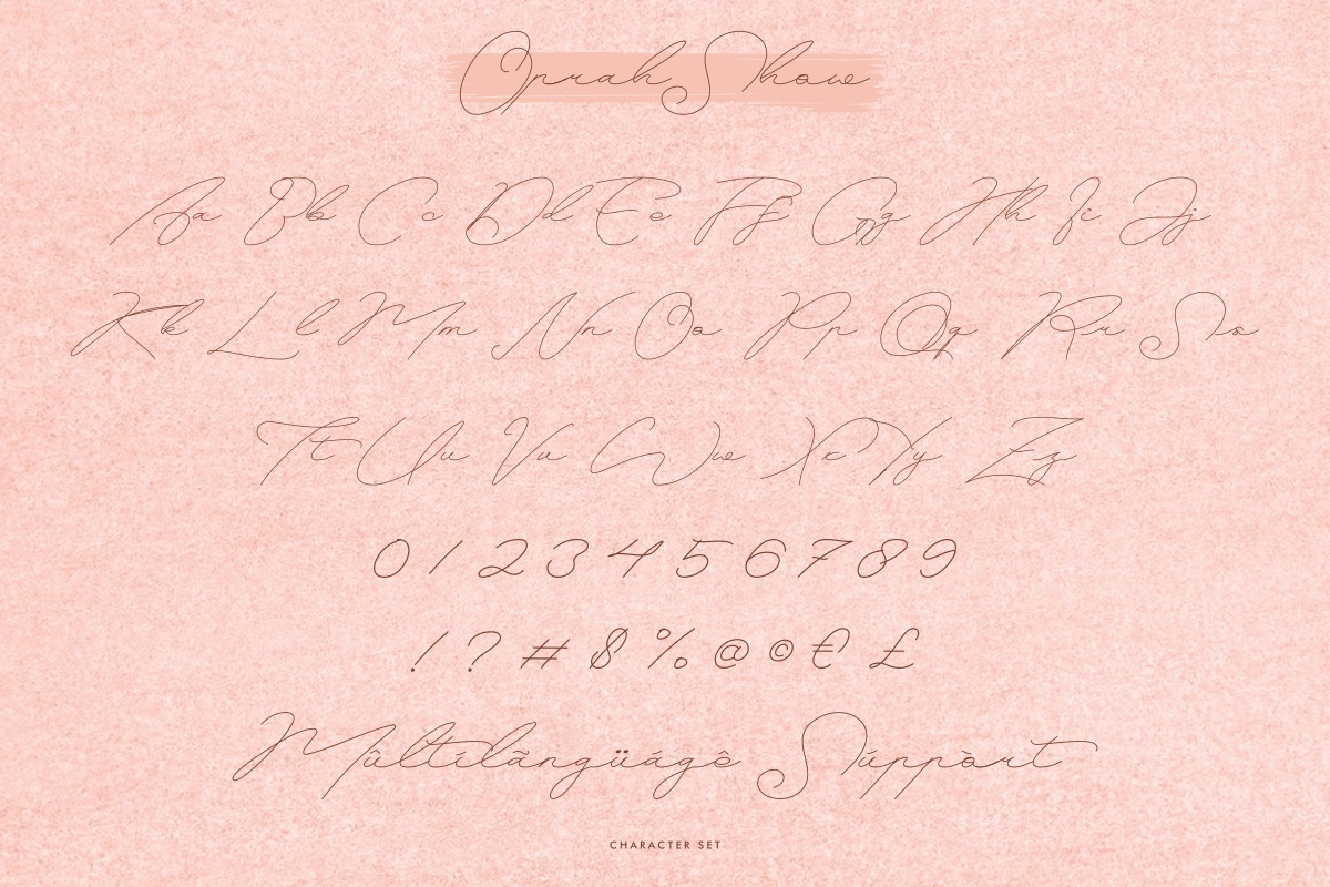 Oprah Show Signature Font