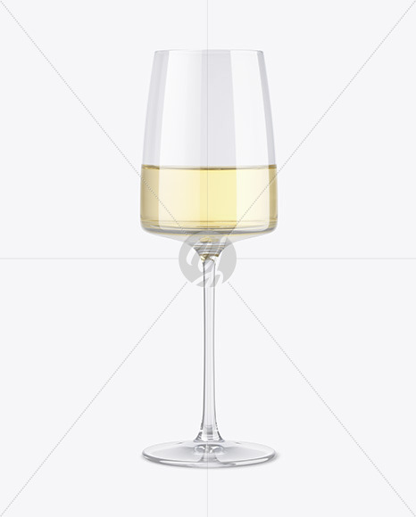 White Wine Glass Mockup