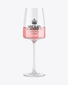 Pink Wine Glass Mockup