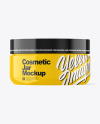 Glossy Plastic Cosmetic Jar Mockup Glossy Plastic Cosmetic Jar Mockup