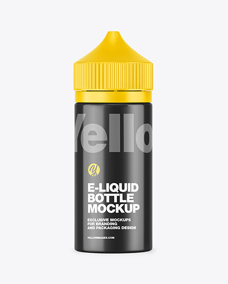 Glossy E-Liquid Bottle Mockup