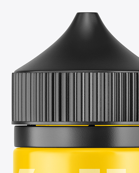 Glossy E-Liquid Bottle Mockup