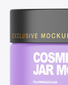 Matte Cosmetic Jar Mockup