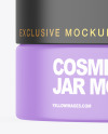 Matte Cosmetic Jar Mockup