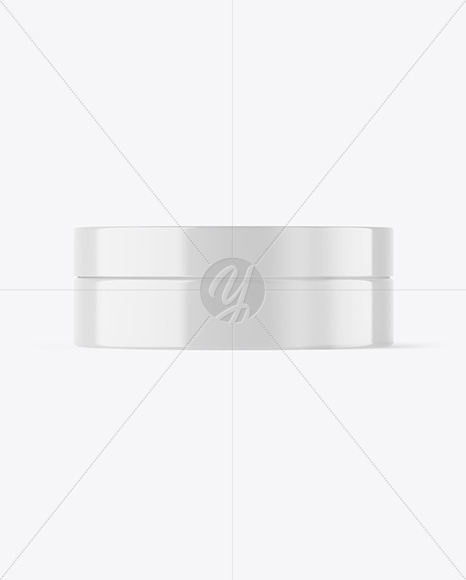 Glossy Cosmetic Jar Mockup