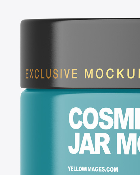 Glossy Cosmetic Jar Mockup